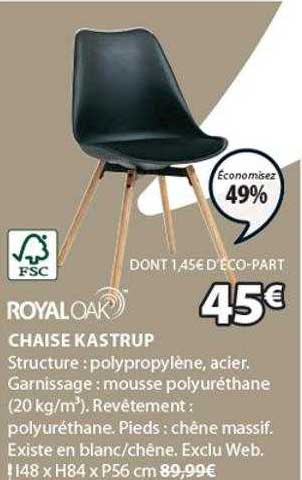 Chaise Kastrup Royal Oak