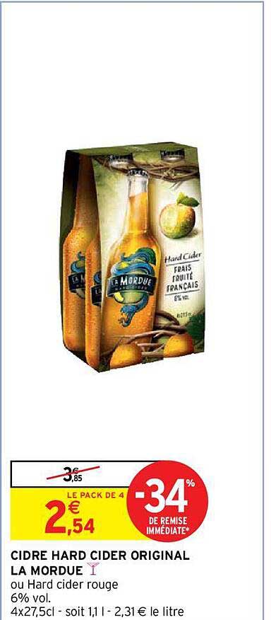 cidre hard cider original la mordue