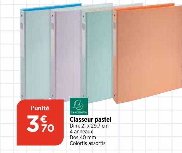 Classeur Pastel Exacompta