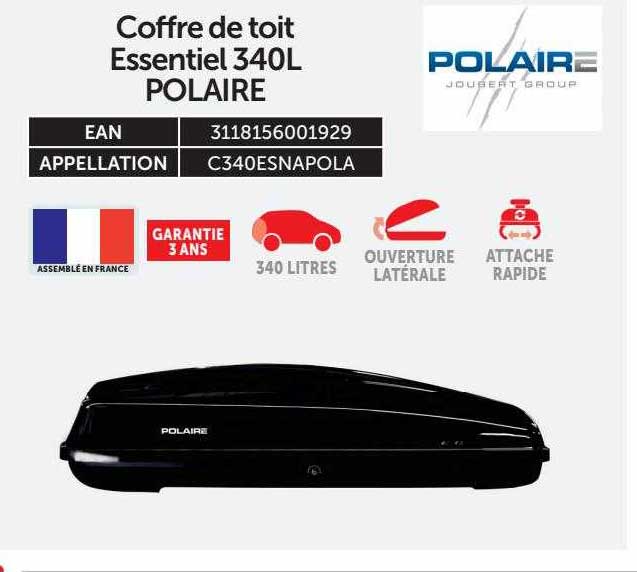 Coffre De Toit Essentiel 340l Polaire