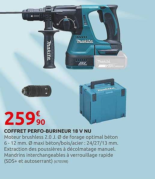 Coffret Perfo-burineur 18v Nu Makita