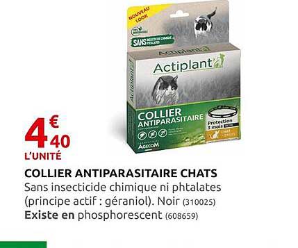 collier antiparasitaire chats