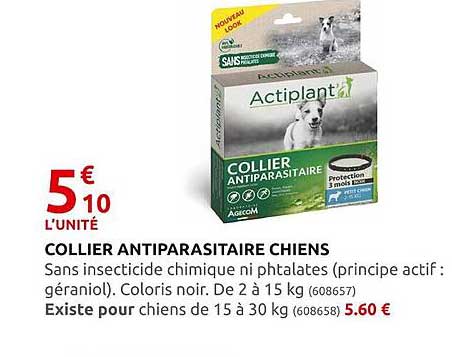 Collier Antiparasitaire Chiens