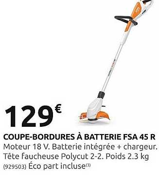 coupe-bordures à batterie fsa 45 r