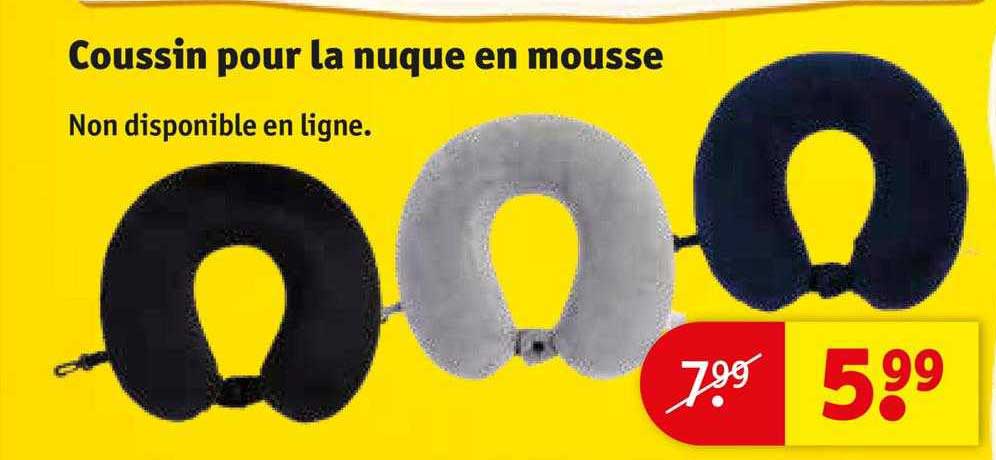 coussin pour la nuque en mousse