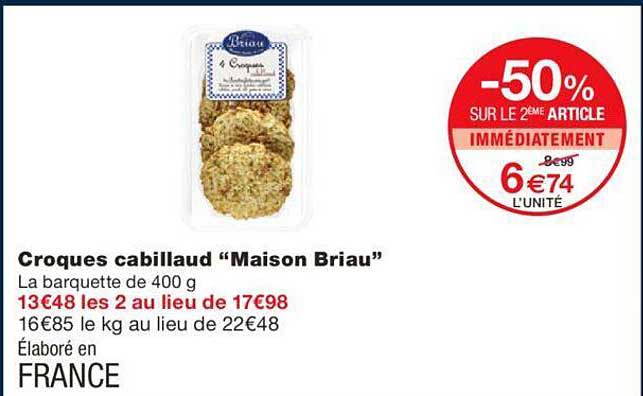 croques cabillaud "maison briau"