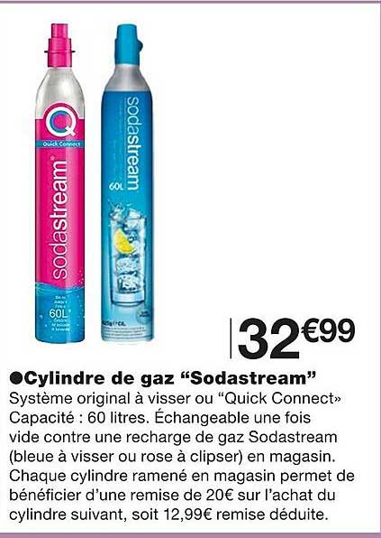 cylindre de gaz "sodastream"