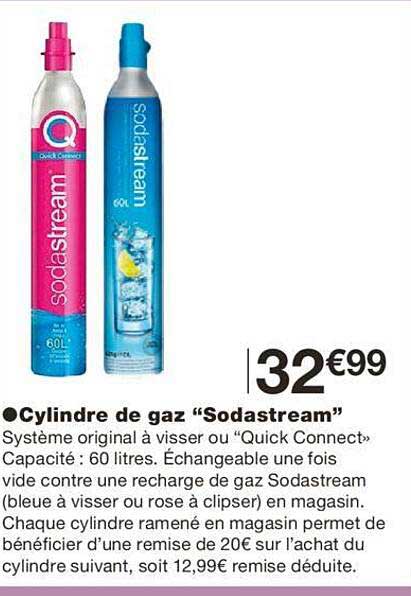 cylindre de gaz "sodastream"