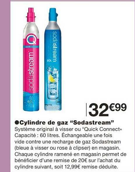 cylindre de gaz sodastream