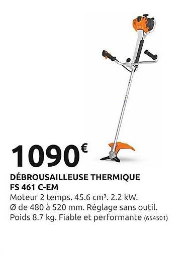 débrousailleuse thermique fs 461 c-em