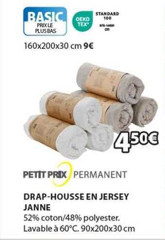 drap-housse en jersey janne