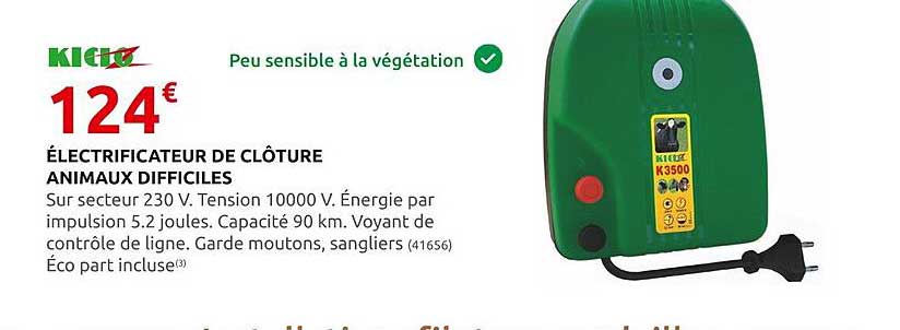 électrificateur de clôture animaux difficiles kidoz