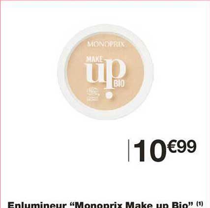 enlumineur monoprix make up bio
