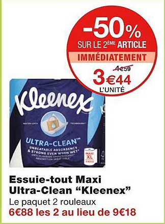 essuie-tout maxi ultra-clean "kleenex"