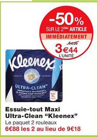 essuie-tout maxi ultra-clean "kleenex"