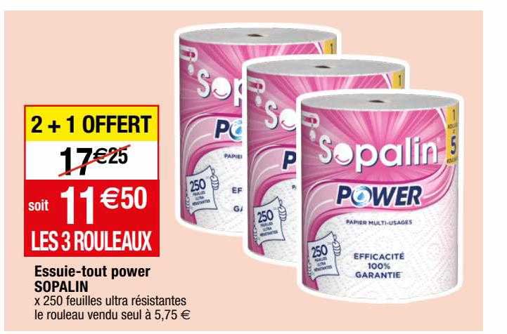 essuie-tout power sopalin