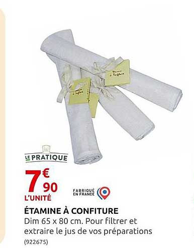 étamine à confiture le pratique