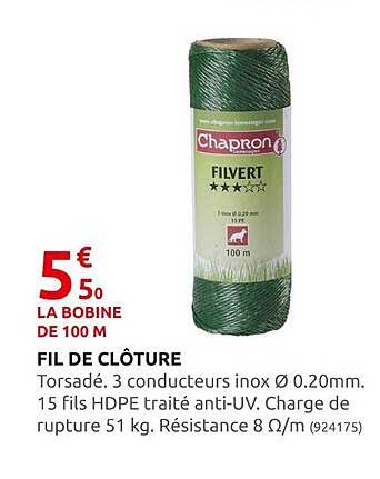 fil de clôture chapron