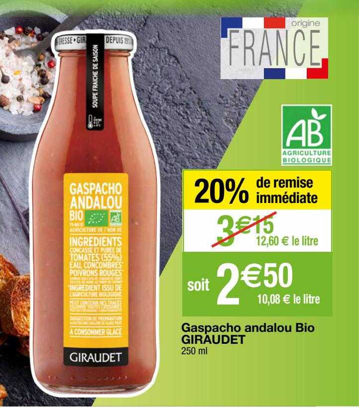 gaspacho andalou bio giraudet
