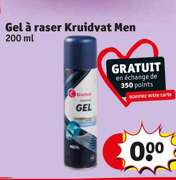 gel à raser kruidvat men