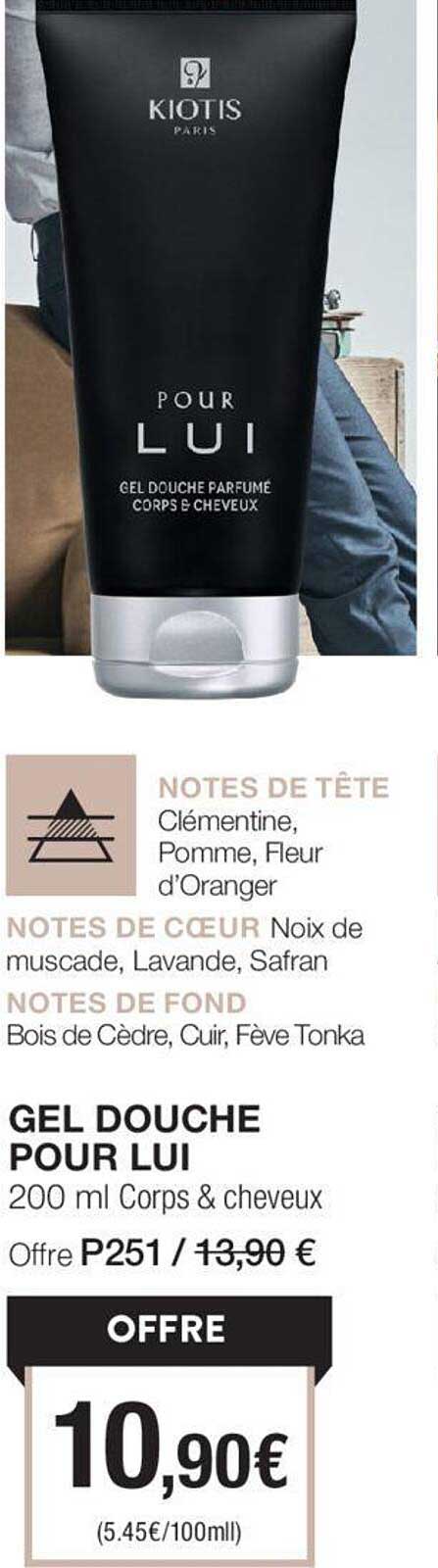 gel douche pour lui kiotis paris