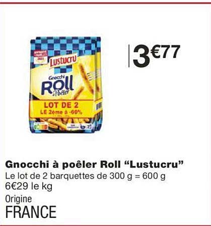 gnocchi a poeler roll "lustucru"