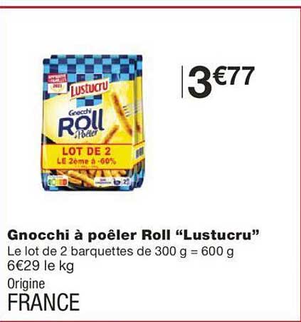 gnocchi à poêler roll "lustucru"