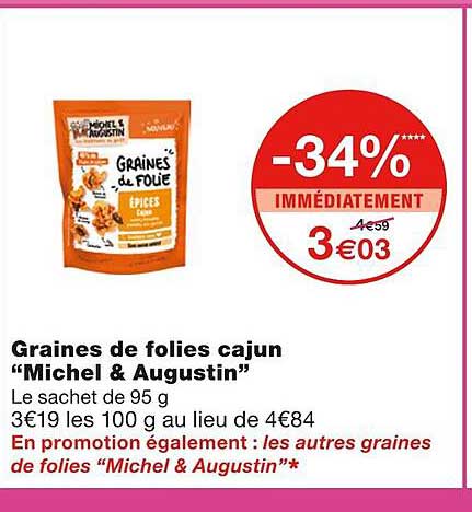graines de folies cajun "michel & augustin"