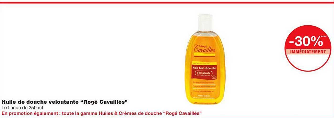 huile de douche veloutante rogé cavaillès