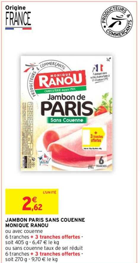 jambon paris sans couenne monique ranou