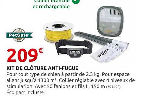 kit de clôture anti-fugue petsafe