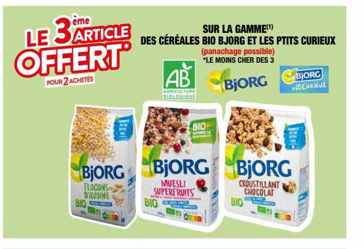 La Gamme Des Céréales Bio Bjorg Et Les Ptits Curieux