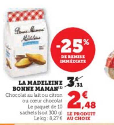 la madeleine bonne maman