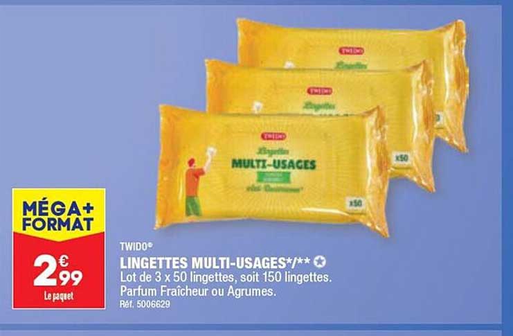 lingettes multi-usages twido