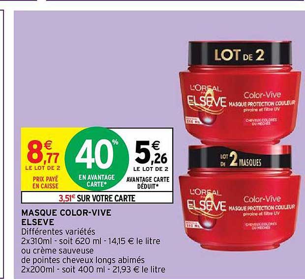 Masque Color-vive Elsève