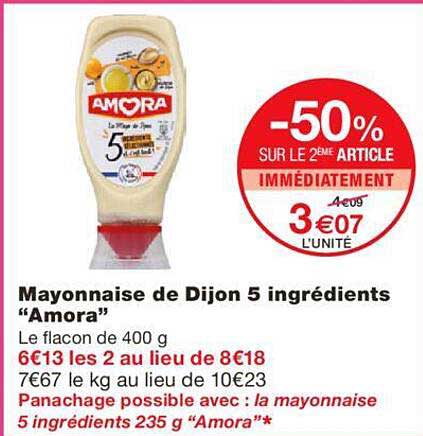 Mayonnaise De Dijon 5 Ingredients "amora"