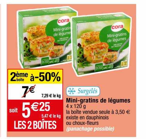 mini-gratins de légumes cora