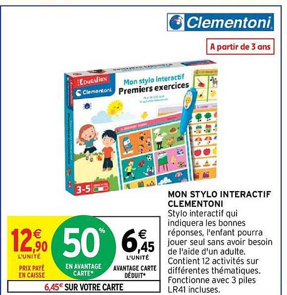 mon stylo interactif clémentoni