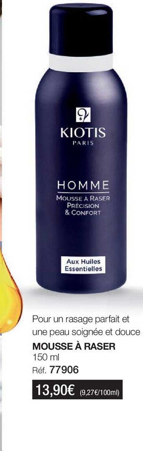 mousse à raser kiotis paris