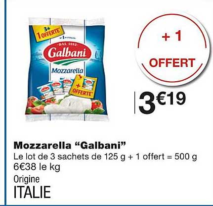 Mozzarella "galbani"