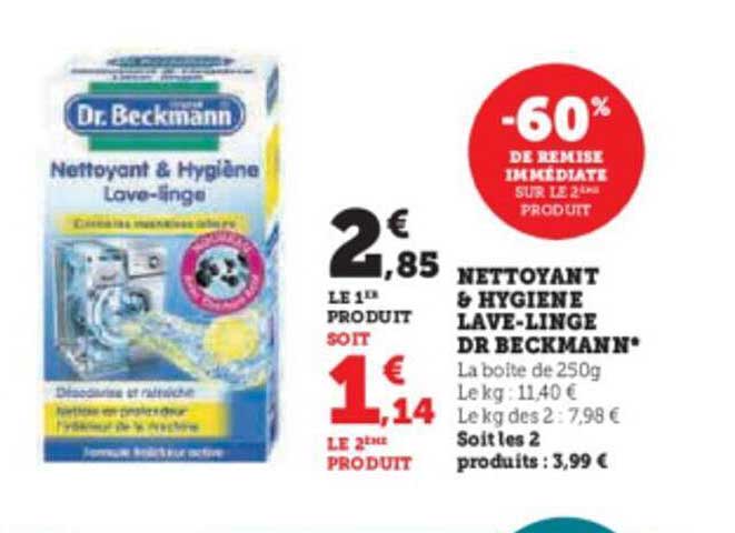 nettoyant & hygiene lave-linge dr beckmann