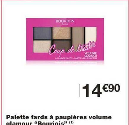 palette fards à paupières volume glamour bourjois