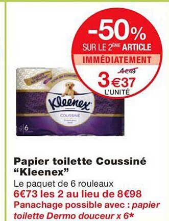 Papier Toilette Coussine  "kleenex"