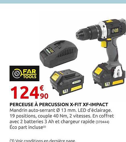 perceuse à percussion x-fit xf-impact far tools