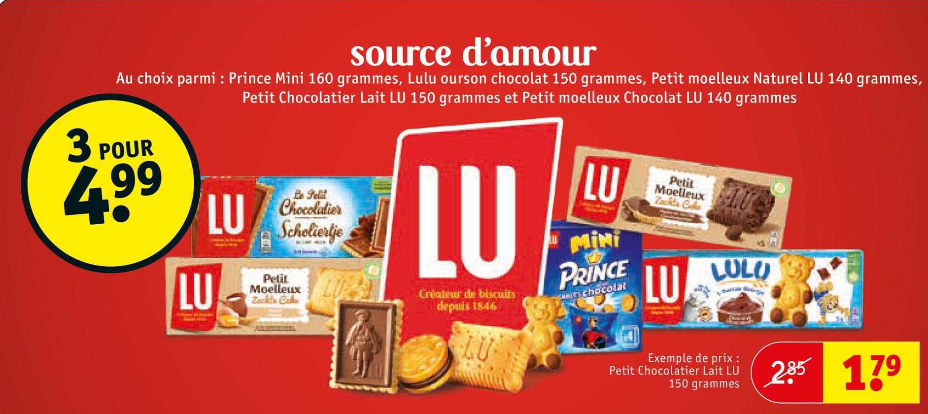 petit chocolatier lait lu 150 grammes
