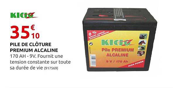 pile de clôture premium alcaline kidoz