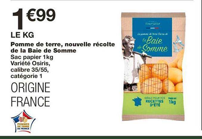 pomme de terre, nouvelle recolte de la baie de somme