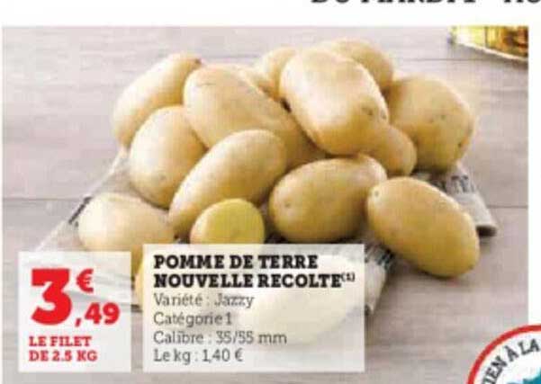 pomme de terre nouvelle récolte