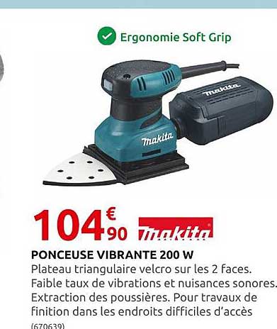 ponceuse vibrante 200w makita