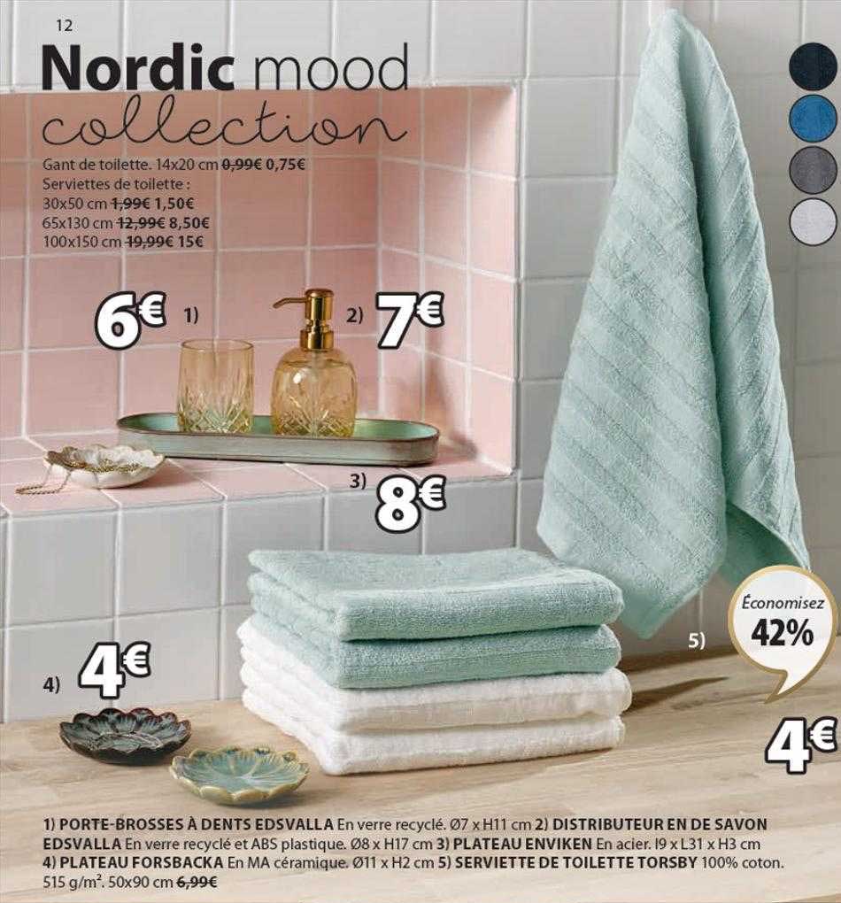 porte-brosses à dents edsvalla, distributeur en de savon edsvalla, plateau enviken, plateau forsbacka, serviette de toilette torsby